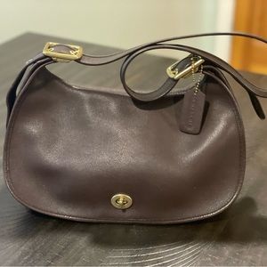 COACH Vintage Legacy Crescent Bag in Mahogany K2P- 9338